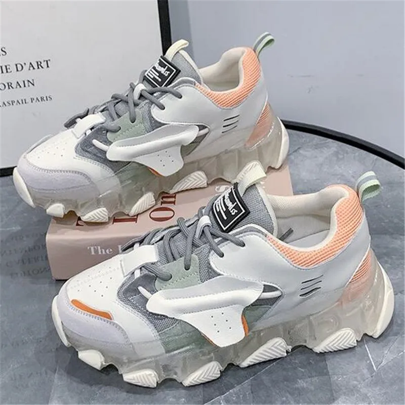Women's Chunky Sneakers Spring Women Platform Shoes Lace Up Breathable Vulcanize ShoesFemale Trainers Dad Shoes
Women's Chunky Sneakers Spring Women Platform Shoes Lace Up Breathable Vulcanize ShoesFemale Trainers Dad Shoes