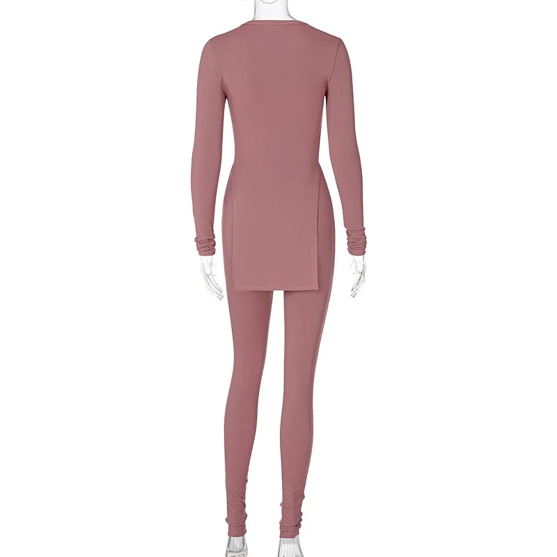 Summer Two Piece Set Leggings Women Black Long Sleeve T-shirt and Long Pants Suit Femme Rib Knitted Stretchy Outfits
Summer Two Piece Set Leggings Women Black Long Sleeve T-shirt and Long Pants Suit Femme Rib Knitted Stretchy Outfits