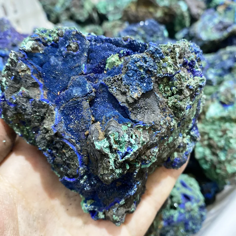 Natural Raw Azurite Mineral Gemstone Azurite And Malachite Rough Stone Crystal For Crystal Specimen Healing Home Decoration
Natural Raw Azurite Mineral Gemstone Azurite And Malachite Rough Stone Crystal For Crystal Specimen Healing Home Decoration