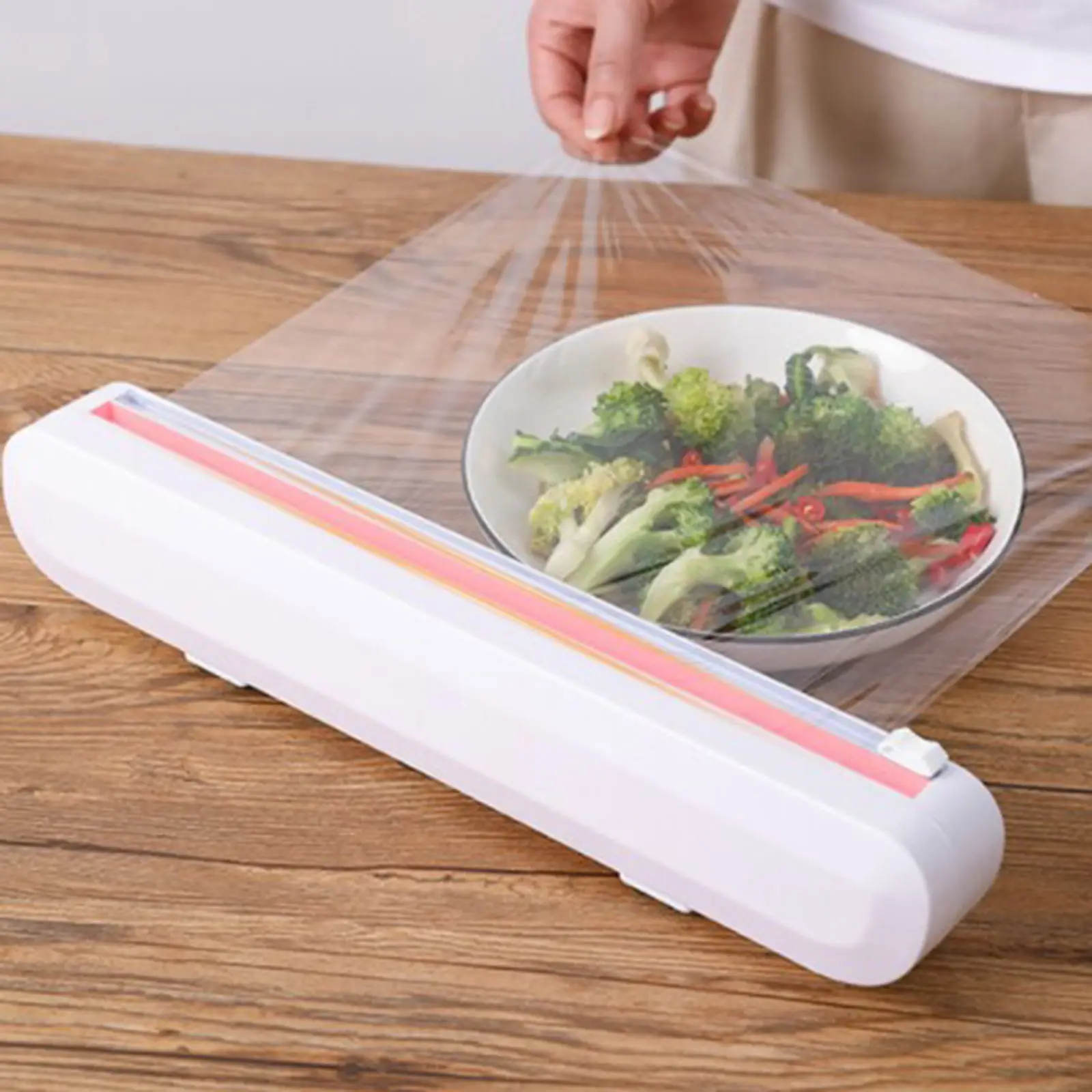 Food Wrap Dispenser Cutter with Plastic Wrap Kitchen Tool Foil Cling Film Wrap Dispenser Plastic Wrap Cutter Storage Holder Box
Food Wrap Dispenser Cutter with Plastic Wrap Kitchen Tool Foil Cling Film Wrap Dispenser Plastic Wrap Cutter Storage Holder Box