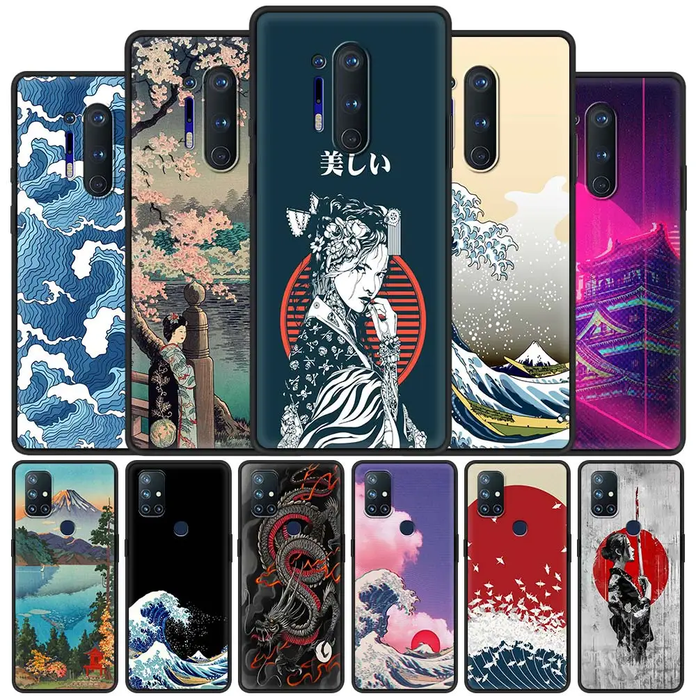 Чехол-накладка для OnePlus 8 Nord 7 Pro N10 5G 8T n100 7T 6T в японском стиле | Мобильные телефоны и