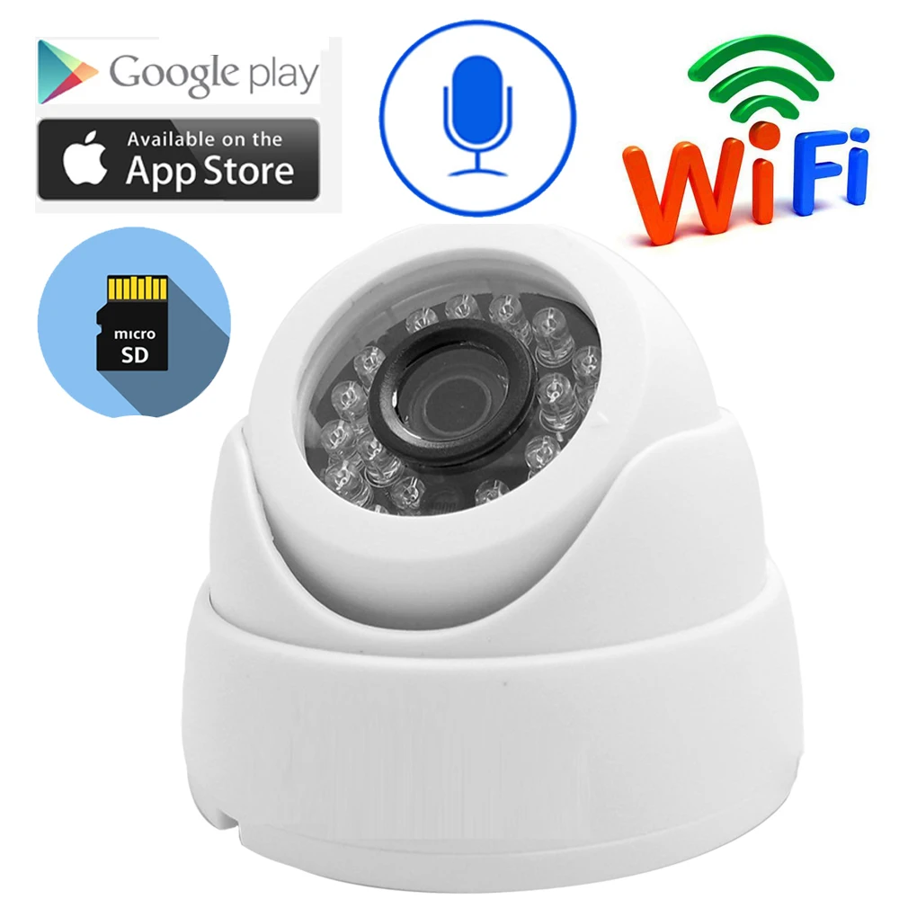 

Ip Camera 1080p Wifi 720P 960P HD Surveillance Home Security Onvif Wireless CCTV Camera TF Card Slot Infrared Audio Dome Camera