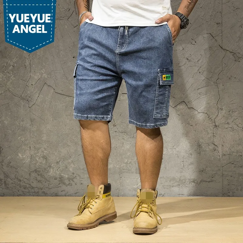 Plus Size 42 Men Denim Knee Length Shorts Fashion Washed Multi-Pockets Cargo Shorts Summer New Outdoor Loose Casual Short Jeans
Plus Size 42 Men Denim Knee Length Shorts Fashion Washed Multi-Pockets Cargo Shorts Summer New Outdoor Loose Casual Short Jeans