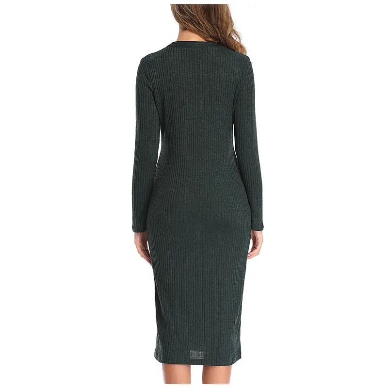 Sexy V Neck Bodycon Dress Women's Long Sleeve Slim Casual Dress Club Party Night Elegant Midi Dress Vestidos Red Gray Dress New 
Sexy V Neck Bodycon Dress Women's Long Sleeve Slim Casual Dress Club Party Night Elegant Midi Dress Vestidos Red Gray Dress New