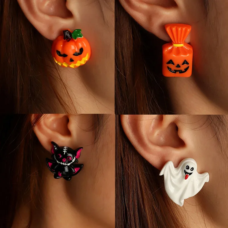 1 Pair Funny Cute Halloween Cartoon Stud Earrings Cartoon Grimace Pumpkin Ghost Grim Reaper Girls Party Jewelry For Women Girls
1 Pair Funny Cute Halloween Cartoon Stud Earrings Cartoon Grimace Pumpkin Ghost Grim Reaper Girls Party Jewelry For Women Girls