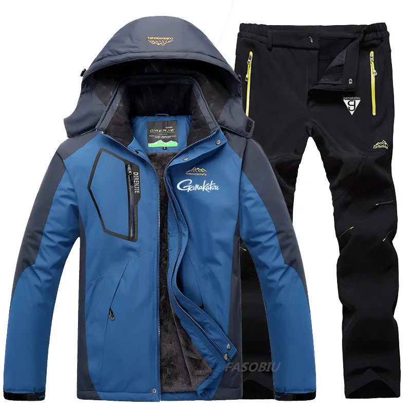 Gamakatsu Outdoor Waterproof Fishing Jacket Men's Hiking Clothing Warm Windproof Pants Quality Cotton Large Size Fishing Suit
Gamakatsu Outdoor Waterproof Fishing Jacket Men's Hiking Clothing Warm Windproof Pants Quality Cotton Large Size Fishing Suit