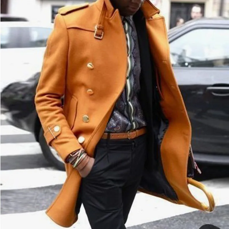 2022 New Jacket Men's Fashion Slim Fit Long Sleeve Suit Top Windbreaker Trench Coat Men Autumn Winter Warm Button Coat
2022 New Jacket Men's Fashion Slim Fit Long Sleeve Suit Top Windbreaker Trench Coat Men Autumn Winter Warm Button Coat