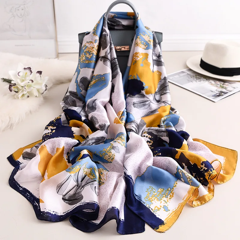 2020 Luxury Brand Spring Autumn New Style Real Warm Scarf Women Soft Silk Scarves Shawl Sun-resistant Beach Towel poncho
2020 Luxury Brand Spring Autumn New Style Real Warm Scarf Women Soft Silk Scarves Shawl Sun-resistant Beach Towel poncho