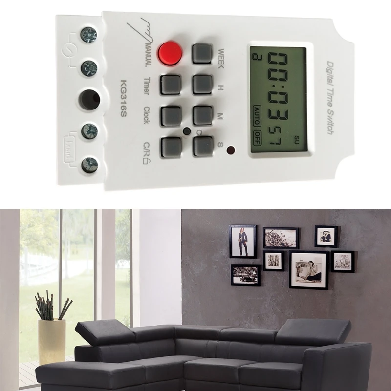 K1KA KG316S Programmable Microcomputer Timer 32on & 32off Relay Timer Automatic Digital Timer Switch LCD Display (220V)
K1KA KG316S Programmable Microcomputer Timer 32on & 32off Relay Timer Automatic Digital Timer Switch LCD Display (220V)