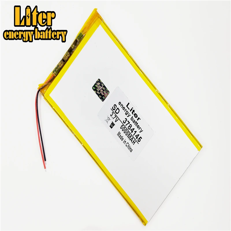 Tablet polymer battery 5000 mah 3.7V 3784145smart home MP3 speakers Li-ion battery for dvr,GPS,mp3,mp4,cell phone,speaker
Tablet polymer battery 5000 mah 3.7V 3784145smart home MP3 speakers Li-ion battery for dvr,GPS,mp3,mp4,cell phone,speaker