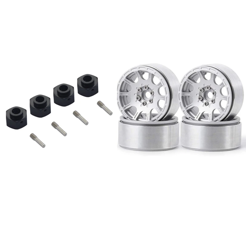 4PCS 1/10 RC Rock Crawler 2.2Inch Beadlock Wheel Rims with 4PCS Metal 12mm Wheel Hub Hex Adapter
4PCS 1/10 RC Rock Crawler 2.2Inch Beadlock Wheel Rims with 4PCS Metal 12mm Wheel Hub Hex Adapter