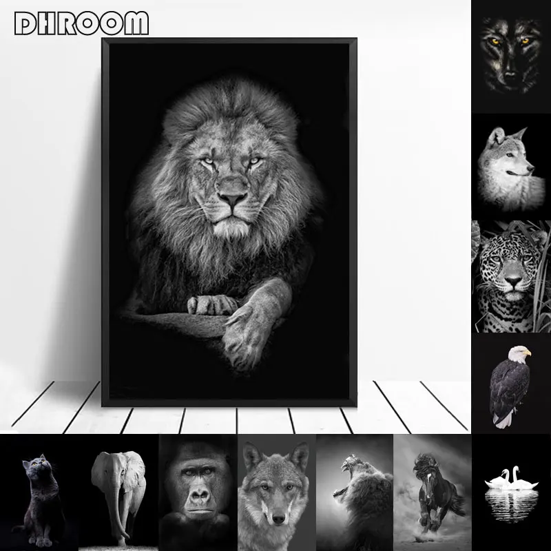 Animal Canvas Painting Wall Art Lion Elephant Horse Posters and Prints Wall Pictures for Living Room Decoration Home Decor
Animal Canvas Painting Wall Art Lion Elephant Horse Posters and Prints Wall Pictures for Living Room Decoration Home Decor