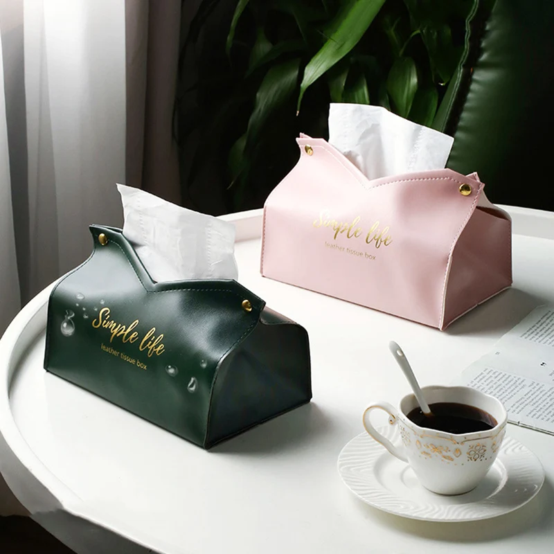 PU Tissue Holder Dispenser Soft Napkins Paper Tissue Box with Large Open Button Closure Easy Access for Home Car TS2
PU Tissue Holder Dispenser Soft Napkins Paper Tissue Box with Large Open Button Closure Easy Access for Home Car TS2