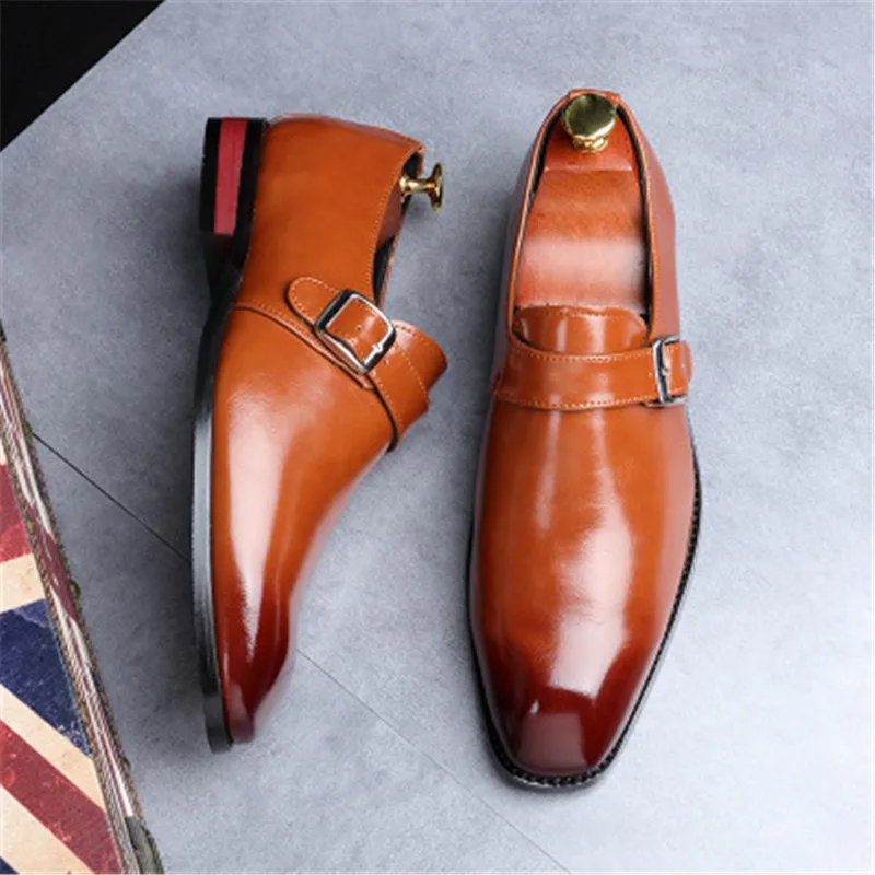 Big Size 38-48 Men Elegant Metal Buckle Wedding Dress Shoes Formal Business Man Shoes Male Genuine Leather Office Oxford Shoes
Big Size 38-48 Men Elegant Metal Buckle Wedding Dress Shoes Formal Business Man Shoes Male Genuine Leather Office Oxford Shoes