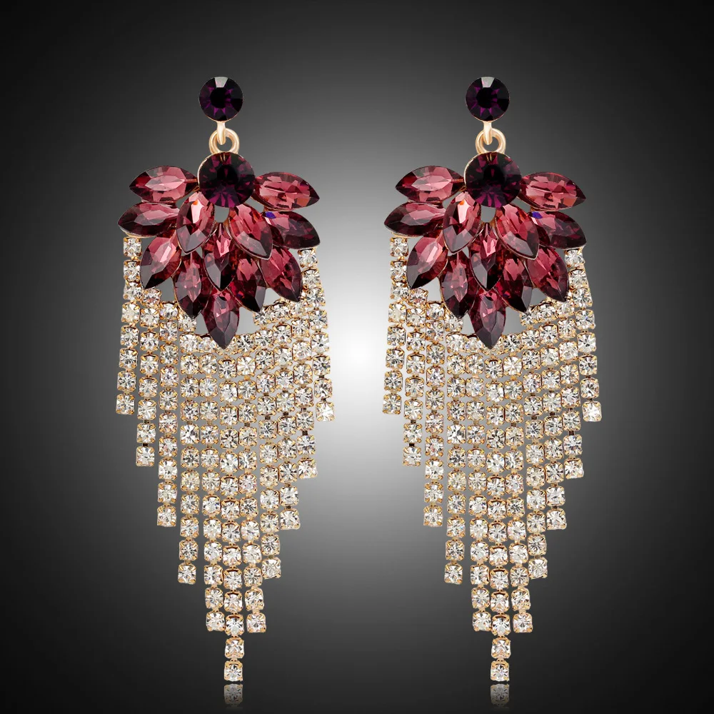 New Wedding Earrings European And American Exaggerated Shining Diamond Jewelry Lady Temperament Pendant Trend Accessories
New Wedding Earrings European And American Exaggerated Shining Diamond Jewelry Lady Temperament Pendant Trend Accessories