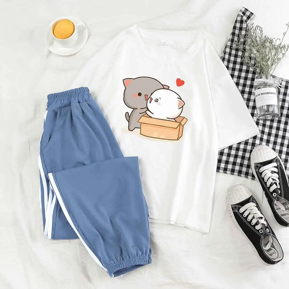 Streetwear Pants Sport Set Trousers Women 2021 Two Piece Set Women Short Sleeve T Shirts Sweatpants Suit Casual Top Korean Style
Streetwear Pants Sport Set Trousers Women 2021 Two Piece Set Women Short Sleeve T Shirts Sweatpants Suit Casual Top Korean Style