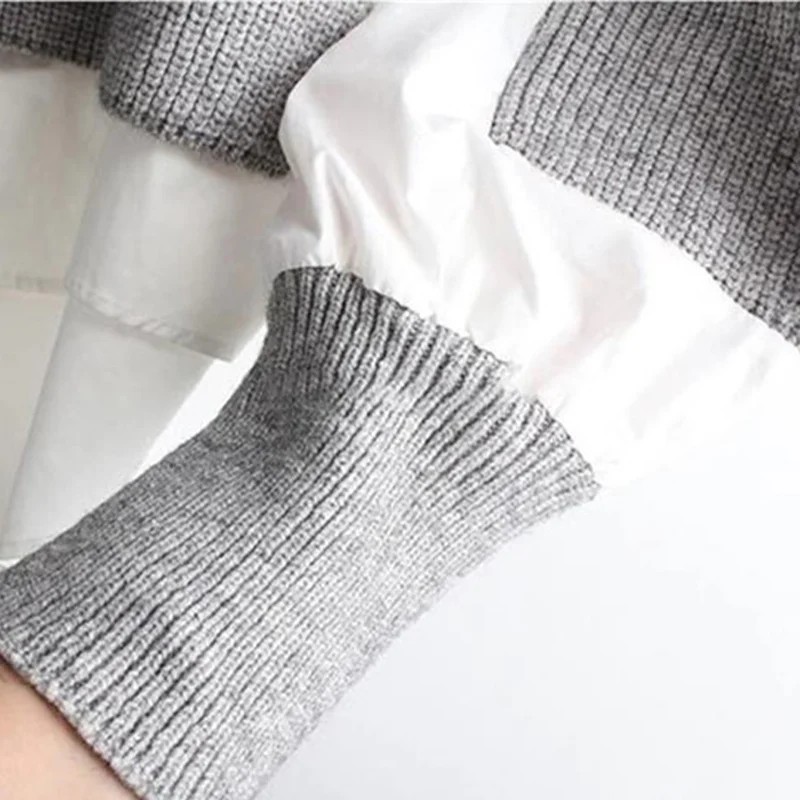 Korean Knitted Women's Sweater 2020 Winter Oversize Patchwork Ruffle Lantern Sleeve Female Pullover Plus Size 4XL Warm Sweaters
Korean Knitted Women's Sweater 2020 Winter Oversize Patchwork Ruffle Lantern Sleeve Female Pullover Plus Size 4XL Warm Sweaters
