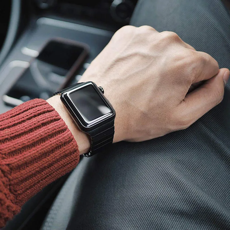 CHYCET Steel Strap For Apple Watch Band 44MM 40MM 38MM 42MM Steel Belt Smart Watch Bracelet Watch Band For HW22 T500 W26
CHYCET Steel Strap For Apple Watch Band 44MM 40MM 38MM 42MM Steel Belt Smart Watch Bracelet Watch Band For HW22 T500 W26