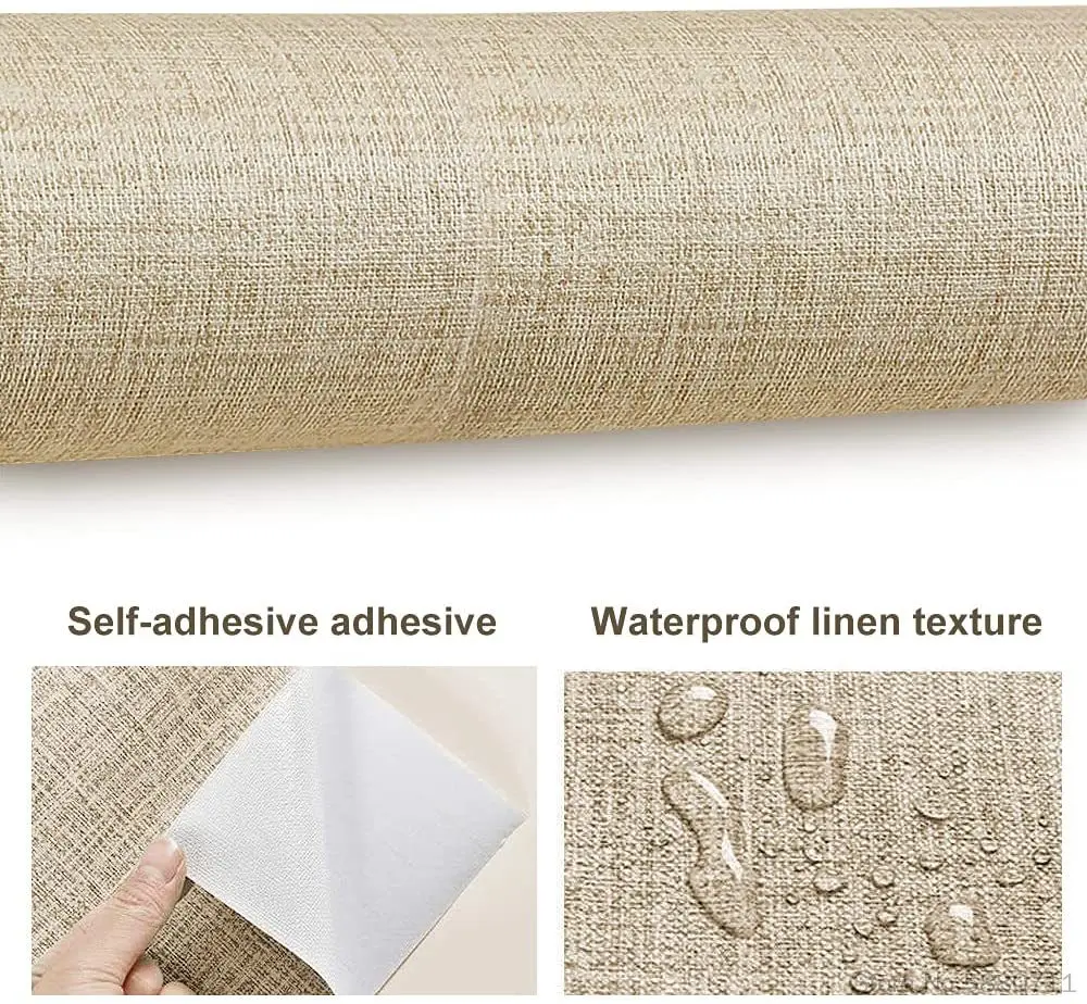 Linen pvc wallpaper for closets home decor self adhesive wallpaper bedroom living room solid color waterproof contact paper
Linen pvc wallpaper for closets home decor self adhesive wallpaper bedroom living room solid color waterproof contact paper