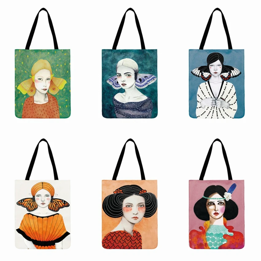Butterfly Girl Painting Print Tote Bag For Women Art Figure Casual Totes Foldable Shopping Bag Outdoor Beach Bag Daily Hand Bag
Butterfly Girl Painting Print Tote Bag For Women Art Figure Casual Totes Foldable Shopping Bag Outdoor Beach Bag Daily Hand Bag