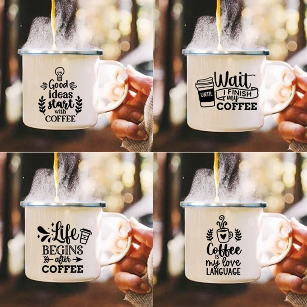 Life Begins After Coffee Creative Enamel Mugs Home Office Coffee Cola Tea Cups Camping Bonfire Beer Drink Cocoa Mug Picnic Gifts
Life Begins After Coffee Creative Enamel Mugs Home Office Coffee Cola Tea Cups Camping Bonfire Beer Drink Cocoa Mug Picnic Gifts