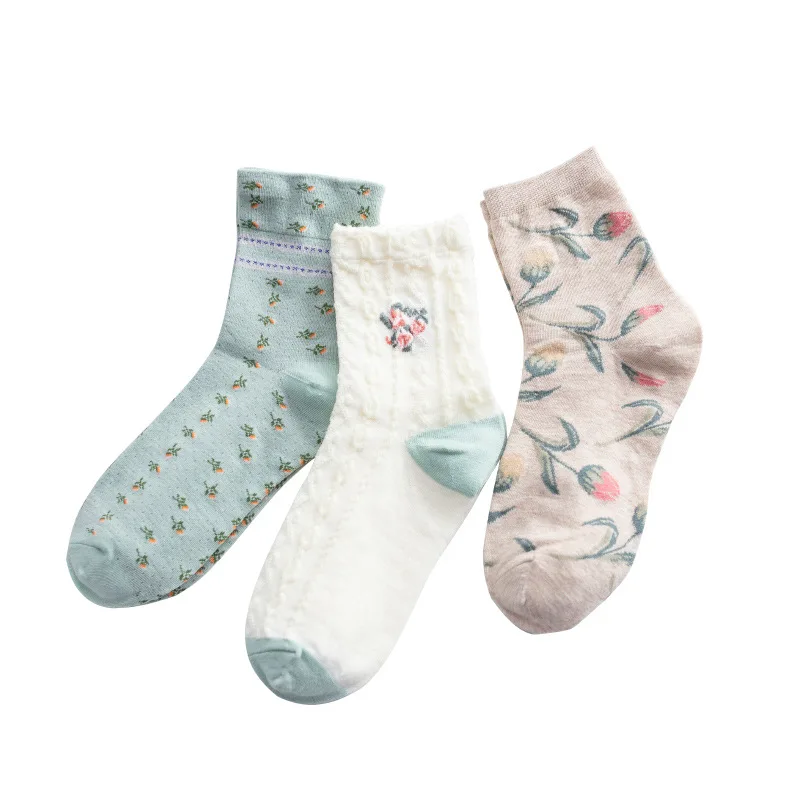 10 Pairs Sweet Retro Florals Tulip Comfort Breathable Women's Socks Girls Middle Tube Sock 2021 New
10 Pairs Sweet Retro Florals Tulip Comfort Breathable Women's Socks Girls Middle Tube Sock 2021 New