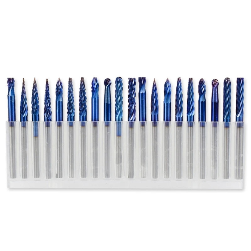 20pcs Rotary Burrs 33mm Blue Coating Double Cut and Single Mixed Rotary Files E7CB
20pcs Rotary Burrs 33mm Blue Coating Double Cut and Single Mixed Rotary Files E7CB