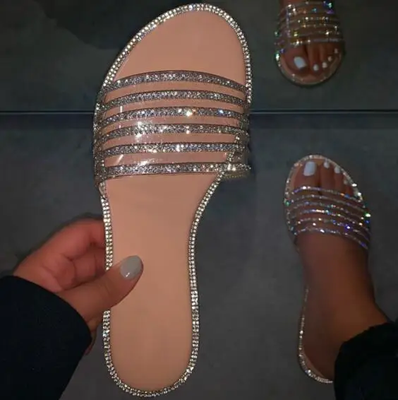 Spring/summer new women 2020 rhinestone flat casual slippers outdoor wild sandals home durable flip flop beach women's banquet
Spring/summer new women 2020 rhinestone flat casual slippers outdoor wild sandals home durable flip flop beach women's banquet
