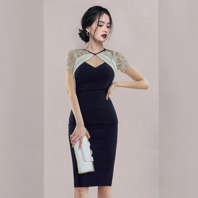 Korean 2022 New Lace Patchwork Hollow Out Pencil Dress Women's Summer Fashion Slim Work Party Bodycon Dresses Vestidos
Korean 2022 New Lace Patchwork Hollow Out Pencil Dress Women's Summer Fashion Slim Work Party Bodycon Dresses Vestidos