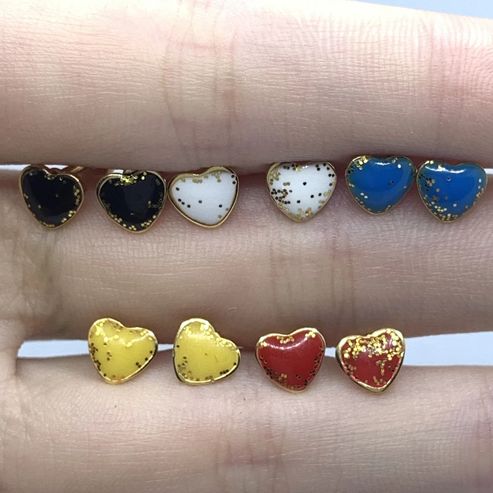 Simple Cute Stainless Steel Tiny Heart Stud Earrings Women Handmade Ear Jewelry Kids Girls Gift Wholesale
Simple Cute Stainless Steel Tiny Heart Stud Earrings Women Handmade Ear Jewelry Kids Girls Gift Wholesale