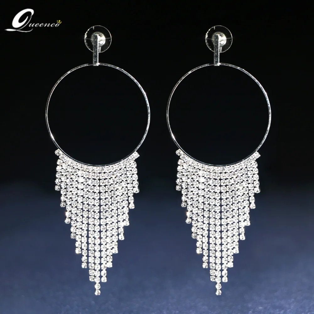 2021 New Tassel Earrings Round Rhinestone Drop Dangle Earring Big Party Women's Earings Trends Wedding Dress Accessories
2021 New Tassel Earrings Round Rhinestone Drop Dangle Earring Big Party Women's Earings Trends Wedding Dress Accessories