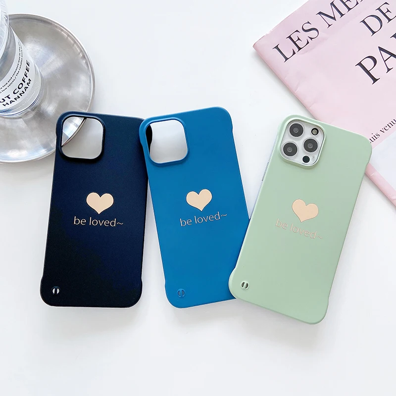 Ultra-thin Cute Heart-shaped Hard Matte PC Phone Case For iPhone 12 11 Pro SE XS Max XR X 8 7 Plus Luxury Rimless Frosted Cover
Ultra-thin Cute Heart-shaped Hard Matte PC Phone Case For iPhone 12 11 Pro SE XS Max XR X 8 7 Plus Luxury Rimless Frosted Cover