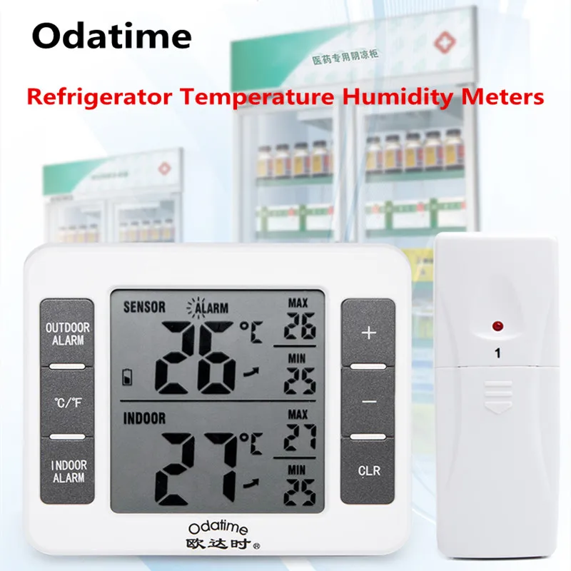 Гигрометр для холодильника Odatime, цифровой термометр для морозильной камеры с монитором температуры в помещении, Беспроводной сенсор, звуко...
Гигрометр для холодильника Odatime, цифровой термометр для морозильной камеры с монитором температуры в помещении, Беспроводной сенсор, звуко...