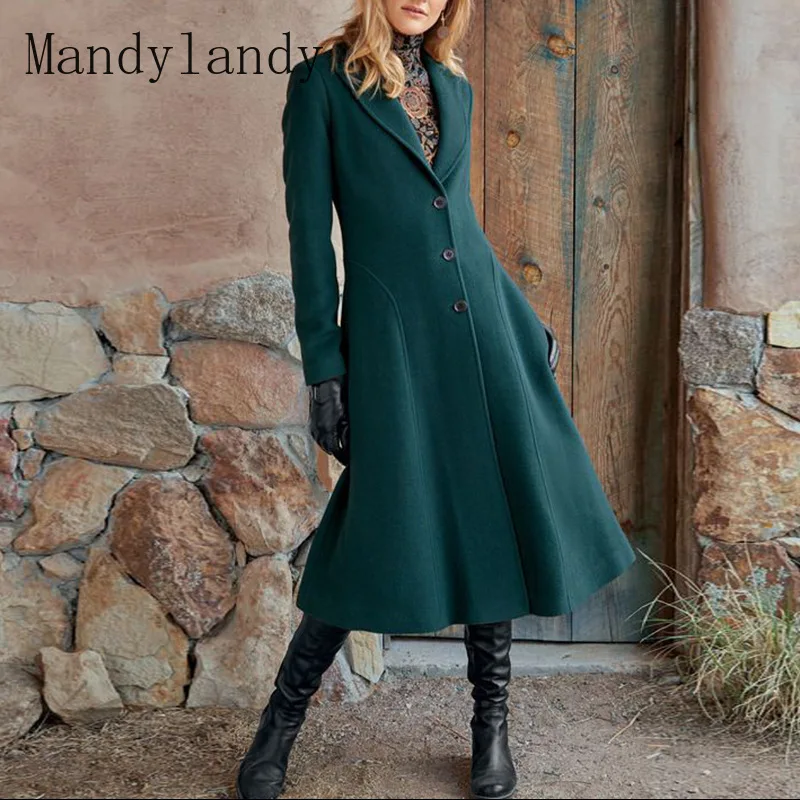 Mandylandy Woolen Coat Women Casual Solid Color Single-Breasted Turn-down Collar Woolen Coat Autumn Slim Long Sleeve V-neck Coat
Mandylandy Woolen Coat Women Casual Solid Color Single-Breasted Turn-down Collar Woolen Coat Autumn Slim Long Sleeve V-neck Coat