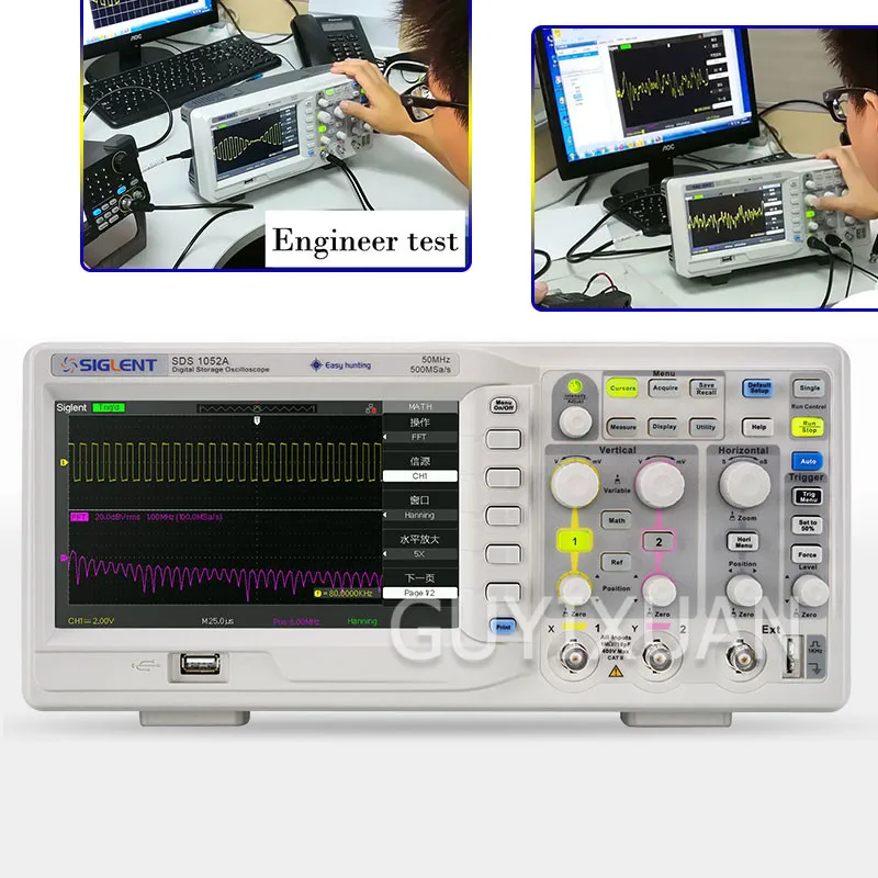 Bandwidth 50M Digital Oscilloscope Multifunctional dual-channel oscilloscope Digital Widescreen Oscilloscope
Bandwidth 50M Digital Oscilloscope Multifunctional dual-channel oscilloscope Digital Widescreen Oscilloscope