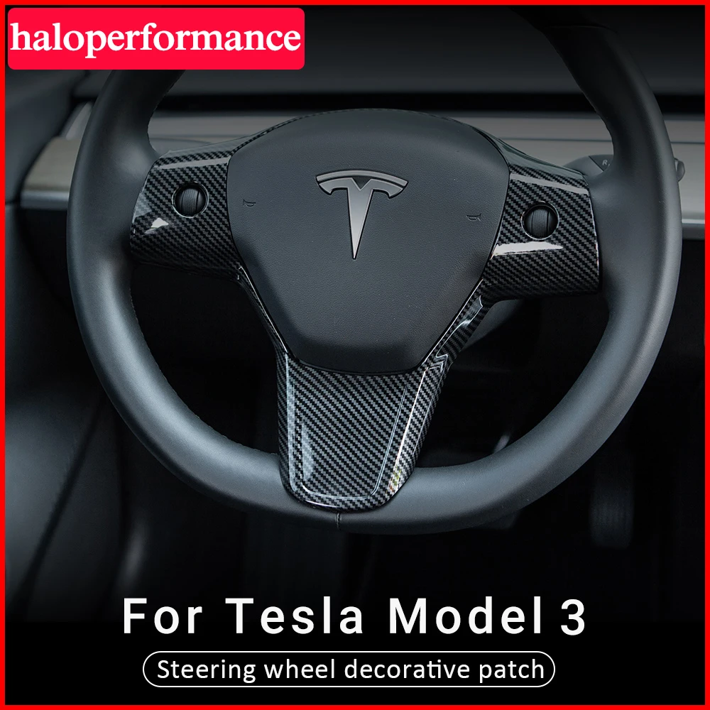 New Model3 Car Steering Wheel decorative patch for Tesla Model 3 Y 2021 Accessories Carbon Fibre ABS Steering Wheel Model Three
New Model3 Car Steering Wheel decorative patch for Tesla Model 3 Y 2021 Accessories Carbon Fibre ABS Steering Wheel Model Three