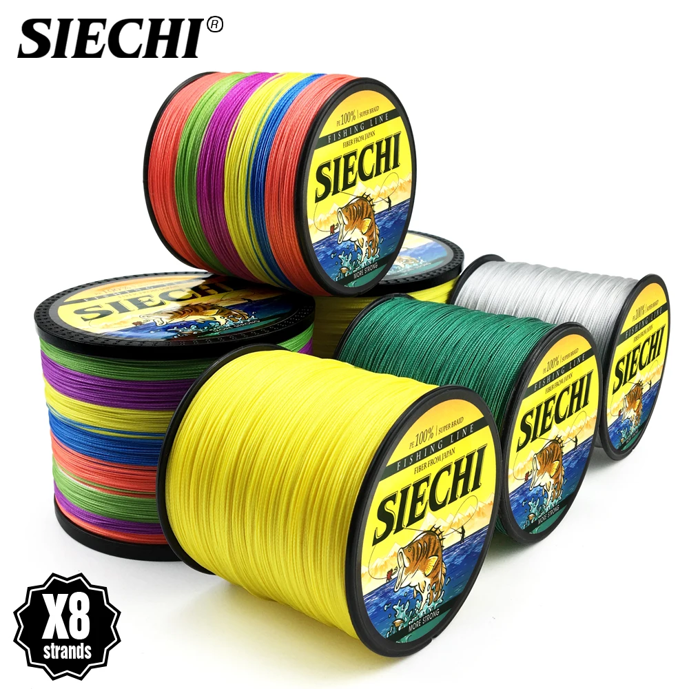 SIECHI 8 Strand Weaves PE Braided Line 300M 500M Japan Material Strong PE Line Multifilament Fishing Line 20-88LB
SIECHI 8 Strand Weaves PE Braided Line 300M 500M Japan Material Strong PE Line Multifilament Fishing Line 20-88LB