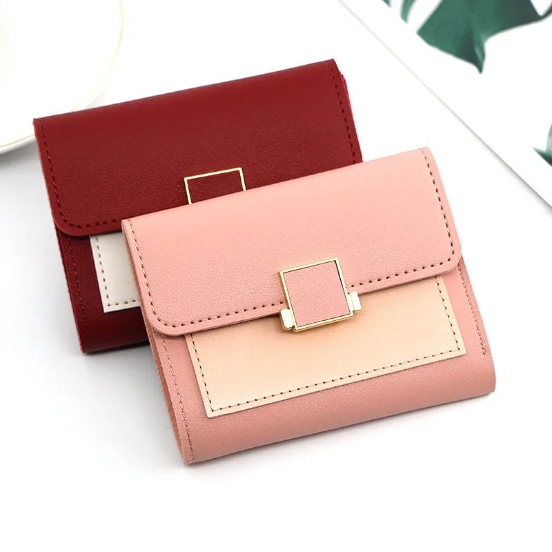 Women Wallet Tri-fold High Capacity Korean Style Pu Lady Small Simple Clutch Wallet Coin Purse Card Bag Students Gifts 2022New 
Women Wallet Tri-fold High Capacity Korean Style Pu Lady Small Simple Clutch Wallet Coin Purse Card Bag Students Gifts 2022New