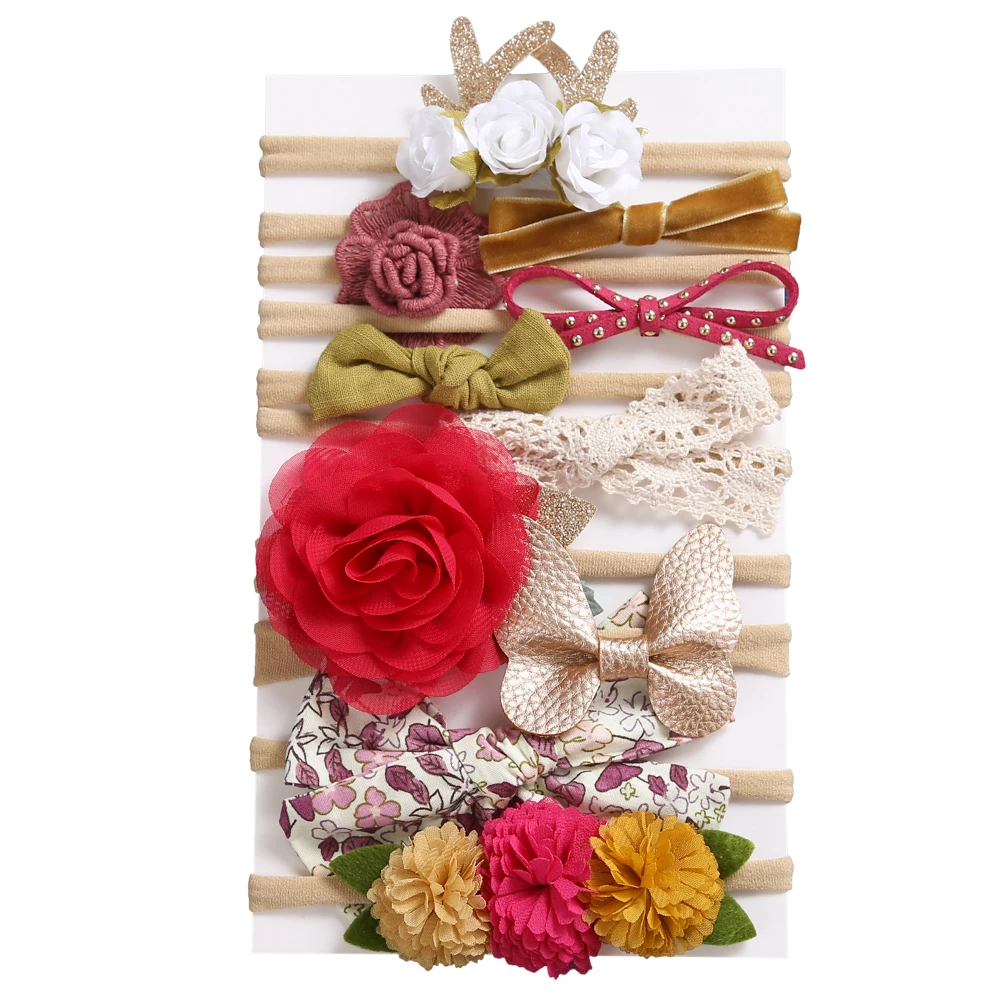 10Pcs/Set Baby Headbands For Girls Elastic Hair Bands Cute Baby Bow Flower Kids Headwear Gifts Girl Hair Accessories 2021
10Pcs/Set Baby Headbands For Girls Elastic Hair Bands Cute Baby Bow Flower Kids Headwear Gifts Girl Hair Accessories 2021