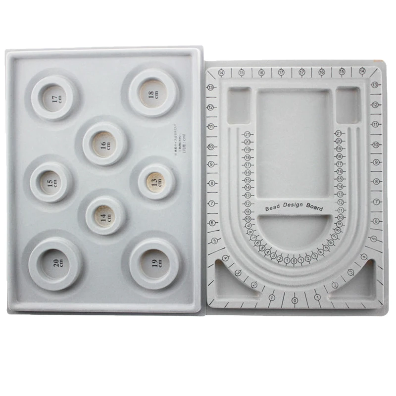 2Pcs Bead Design Board Bracelet Design Board Flocked Bead Board Necklace Beading Jewelry Organizer Tray DIY Jewelry Making Tray
2Pcs Bead Design Board Bracelet Design Board Flocked Bead Board Necklace Beading Jewelry Organizer Tray DIY Jewelry Making Tray