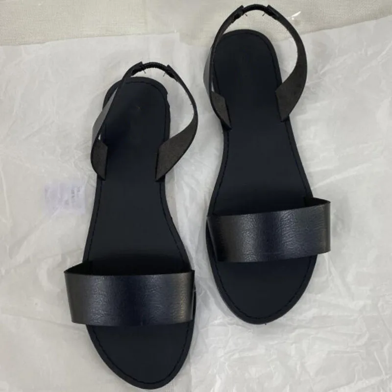 Women Sandals 2021 High Quality Leather Summer Shoes Women's Simple Brand Flat Ladies Flat Shoes Zapatos Transparentes De Mujer
Women Sandals 2021 High Quality Leather Summer Shoes Women's Simple Brand Flat Ladies Flat Shoes Zapatos Transparentes De Mujer