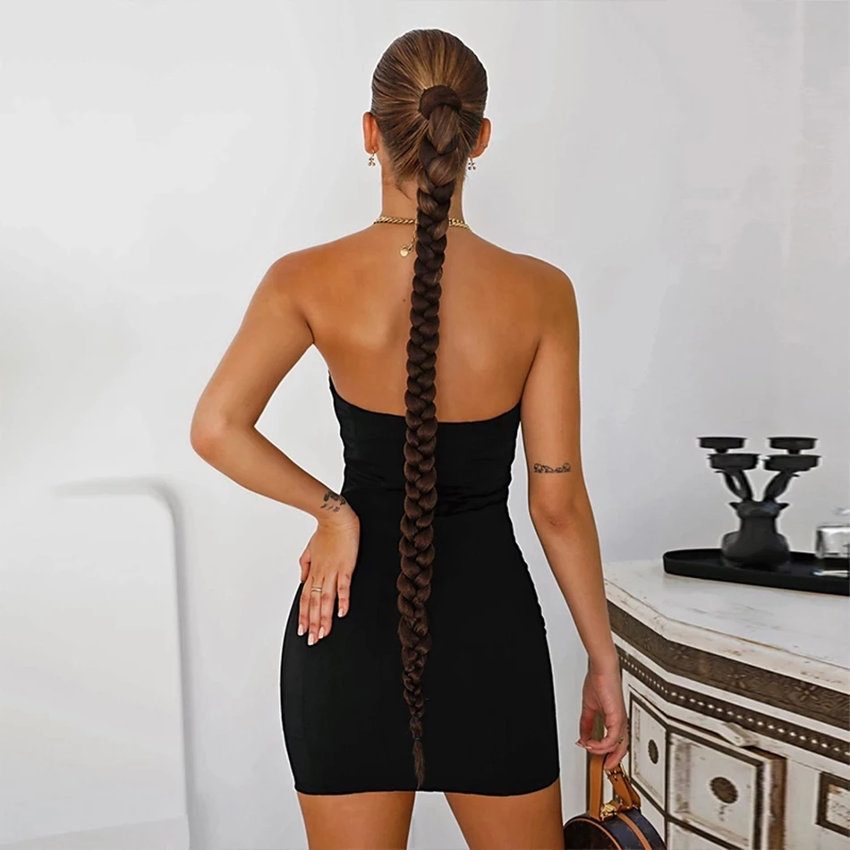 SLADUO New Summer Mini Strapless Hollow Out Bandage Dress Sexy Sleeveless Black Celebrity Club Party Evening Dress2021 For Women
SLADUO New Summer Mini Strapless Hollow Out Bandage Dress Sexy Sleeveless Black Celebrity Club Party Evening Dress2021 For Women