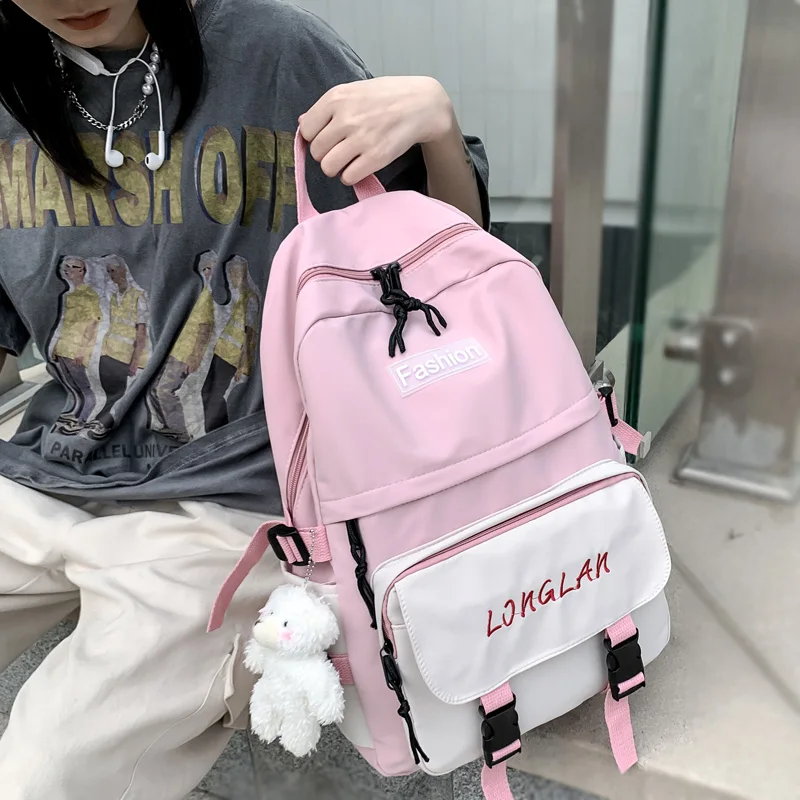 DCIMOR New Letter Embroidery Waterproof Nylon Women Backpack Men Multi-pocket Contrast Color Travel Bag Unisex Student Schoolbag
DCIMOR New Letter Embroidery Waterproof Nylon Women Backpack Men Multi-pocket Contrast Color Travel Bag Unisex Student Schoolbag
