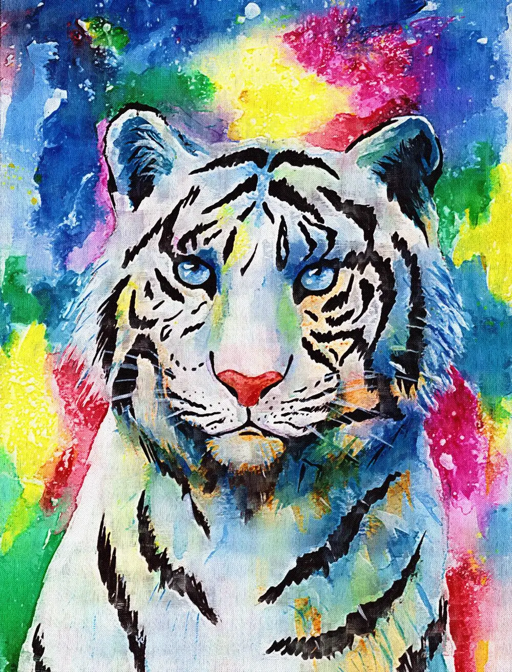 5D DIY Full Diamond Paintings Cross Stitch Animal Kits White Tiger Embroidery Mosaic Art Picture Rhinestones Set Decoration Home
5D DIY Full Diamond Paintings Cross Stitch Animal Kits White Tiger Embroidery Mosaic Art Picture Rhinestones Set Decoration Home