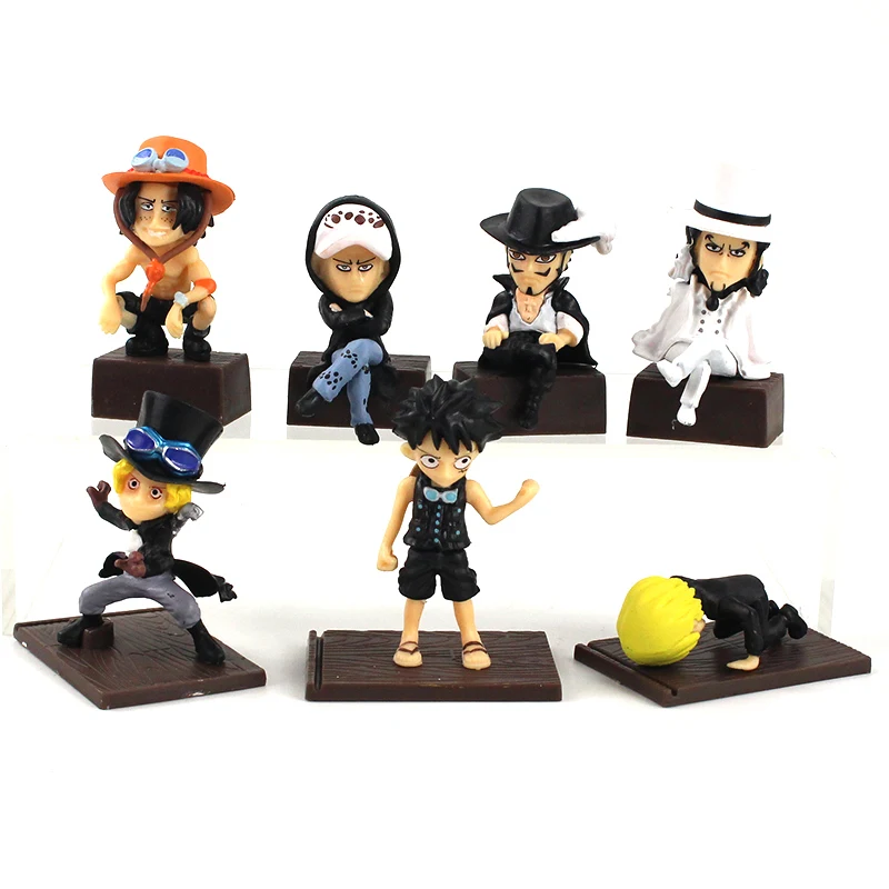 Японское аниме Q Version Luffy Ace Sanji Trafalgar Law Mihawk, фигурка из ПВХ, Игрушечная модель, 7 шт./компл.
Японское аниме Q Version Luffy Ace Sanji Trafalgar Law Mihawk, фигурка из ПВХ, Игрушечная модель, 7 шт./компл.