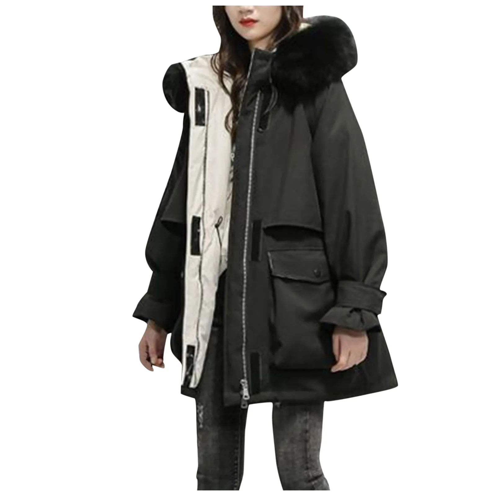 Women Outerwear Long Cotton-padded Plush Collar Fashion Jackets Pocket Suede Hooded Zipper Fashion Coats Jacket Coat
Women Outerwear Long Cotton-padded Plush Collar Fashion Jackets Pocket Suede Hooded Zipper Fashion Coats Jacket Coat