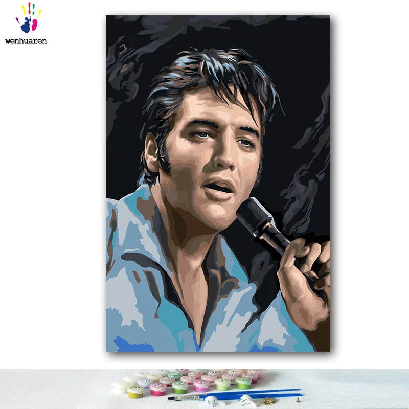 diy painting by numbers figure Music star Elvis Presley pictures paint by numbers with kits tools for adults on canvas
diy painting by numbers figure Music star Elvis Presley pictures paint by numbers with kits tools for adults on canvas