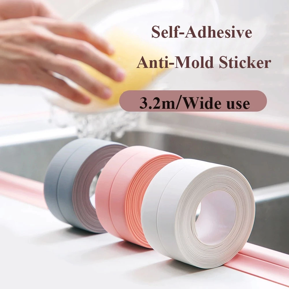 32x2.2cm Bathroom Shower Sink Bath Sealing Strip Tape White PVC Self Adhesive Waterproof Wallpaper Bathroom Kitchen Home Decor
32x2.2cm Bathroom Shower Sink Bath Sealing Strip Tape White PVC Self Adhesive Waterproof Wallpaper Bathroom Kitchen Home Decor