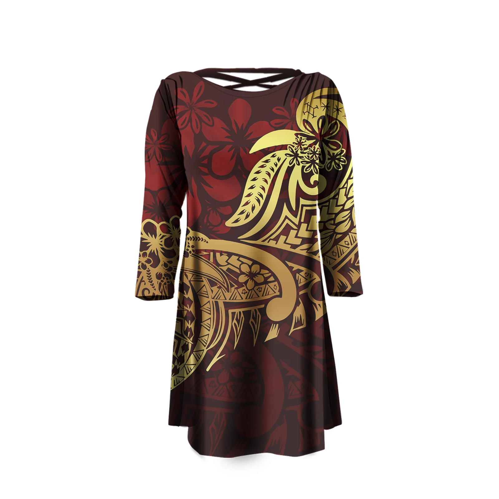 2021 New Knee-Length Dress Polynesian Print Fabrics Design Dress Casual Dresses Plus Size Women Clothing Custom Your Logo
2021 New Knee-Length Dress Polynesian Print Fabrics Design Dress Casual Dresses Plus Size Women Clothing Custom Your Logo