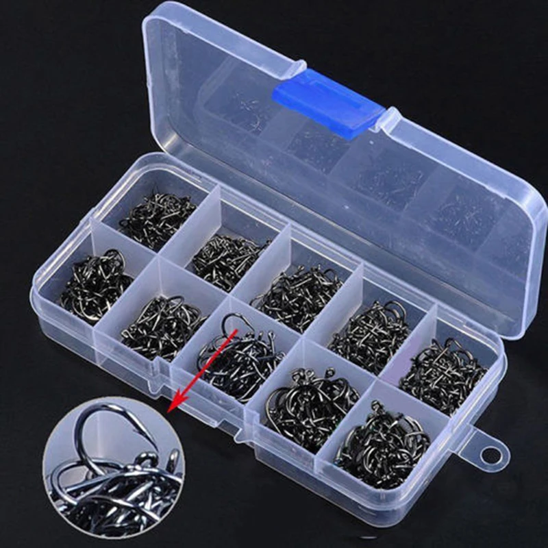 500pcs Fishhook Carbon Steel Fish Jig Hooks With Hole Outdoor Carp Fishing Hook With Tackle Box Fishing Accessories
500pcs Fishhook Carbon Steel Fish Jig Hooks With Hole Outdoor Carp Fishing Hook With Tackle Box Fishing Accessories